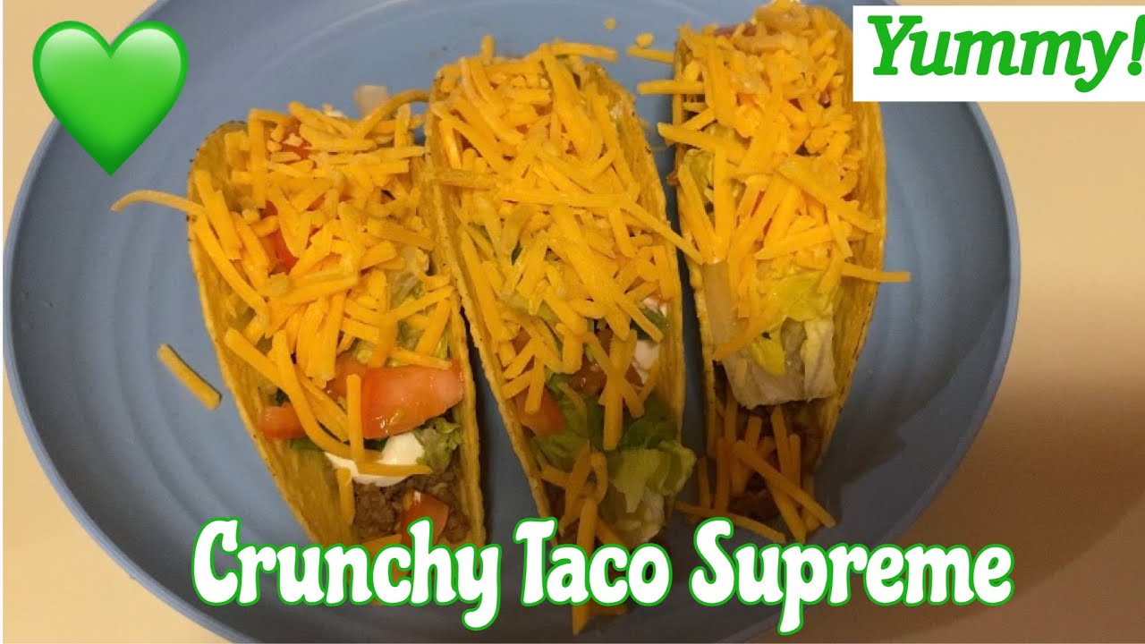 Crunchy Taco Supreme Recipe Quick & Easy Shay Recipes YouTube