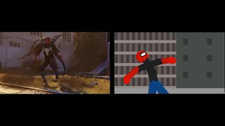 Ps5 SpiderMan 2 Animation Test | Stick Nodes