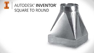 How to create square to round sheet metal | Autodesk Inventor