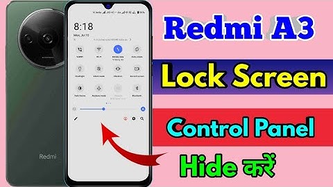 redmi a3 lock screen notification panel hide, redmi a3 notification bar off