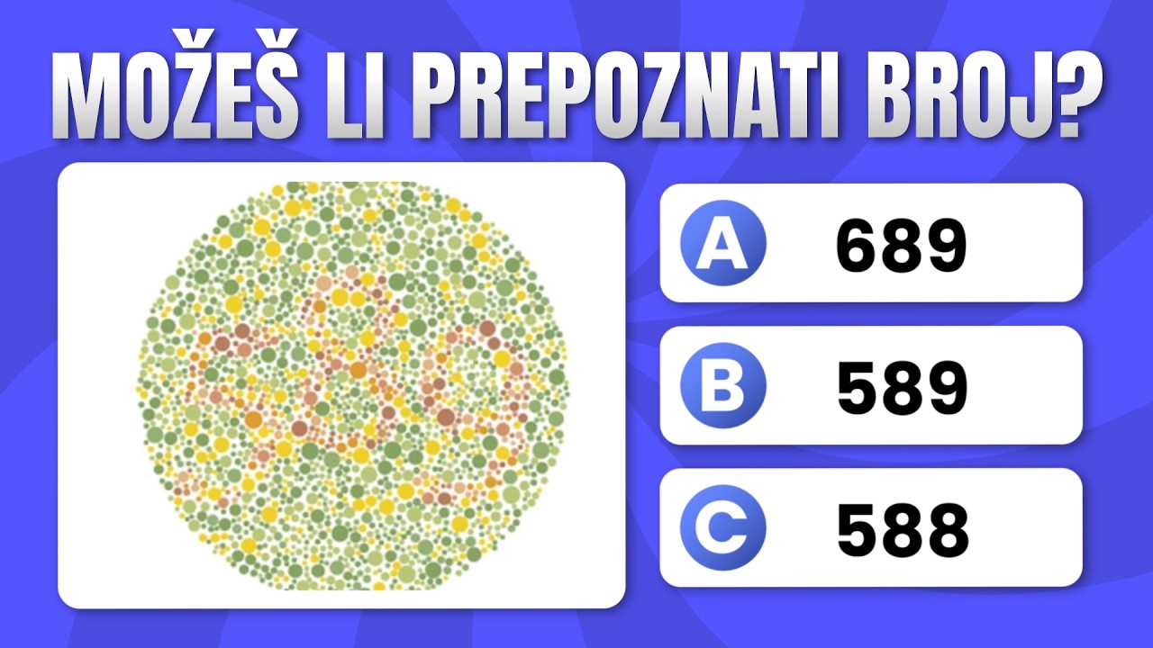 🧠 TEST VIDA: Samo 1 od 10 Ljudi Vidi Sve Skrivene Brojeve! 👀 Možeš li ti?
