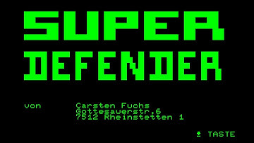 Sharp MZ-80C Game: Super Defender (1983)