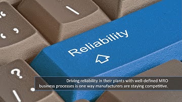 Driving reliability thinking in your MRO supply chain