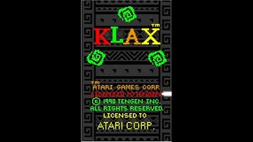 Klax - Atari Lynx - Intro & Title Screen