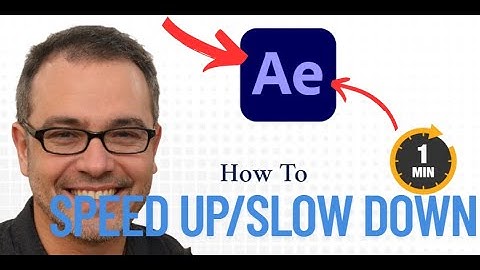 How To Speed UP And Slow Down Footage In After Effects (Quick & Easy) Time remapping