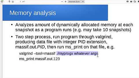 Profiling with valgrind