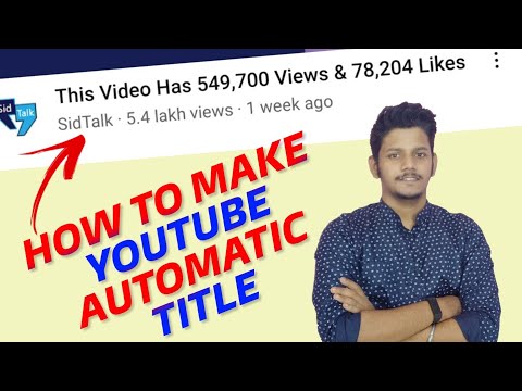 YouTube New Feature: Automatically Display Views & Likes In Video Title ! 🔥⚡