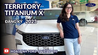 FORD TERRITORY TITANIUM X 2023 LƯỚT 13,000KM - PHIÊN BẢN CAO CẤP, GIÁ TỐT - HOAILINH FORD 0967777095