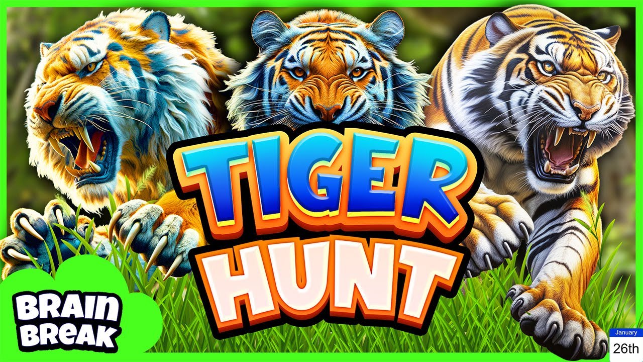 We're going on a Tiger Hunt | Brain Break for Kids  | Dance song