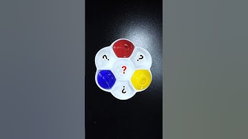 Making 4 Colors with Only 3 Primary Colors #colormixing #shots #biraycolor