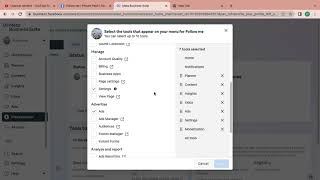 Meta Business Suite Save Tools Option