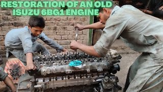 Complete Restoration of an Old ISUZU 6BG1 - MT12 Diesel Engine | Engine Overhauling | Truck Care TV