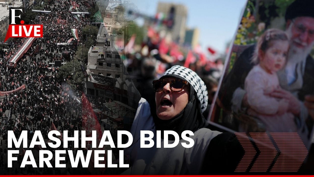 Khamenei Funeral LIVE: Iranians Pay Final Tribute in Mashhad | Khamenei's Burial thumbnail