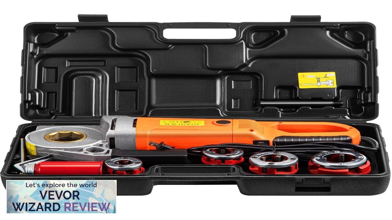 VEVOR Electric Pipe Threader 2300W Pipe Threading Machine with 4 Dies 1/2" Review