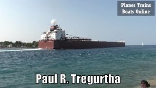 1981 Paul R. Tregurtha - 1013Ft 308M - Bulk Carrier Cargo Ship In Great Lakes Aug 14 2018