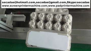 buy automatic pulp egg box label applicator machine review