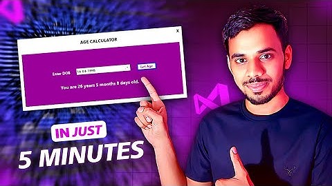 Age Calculator | made in 5 minutes | C#