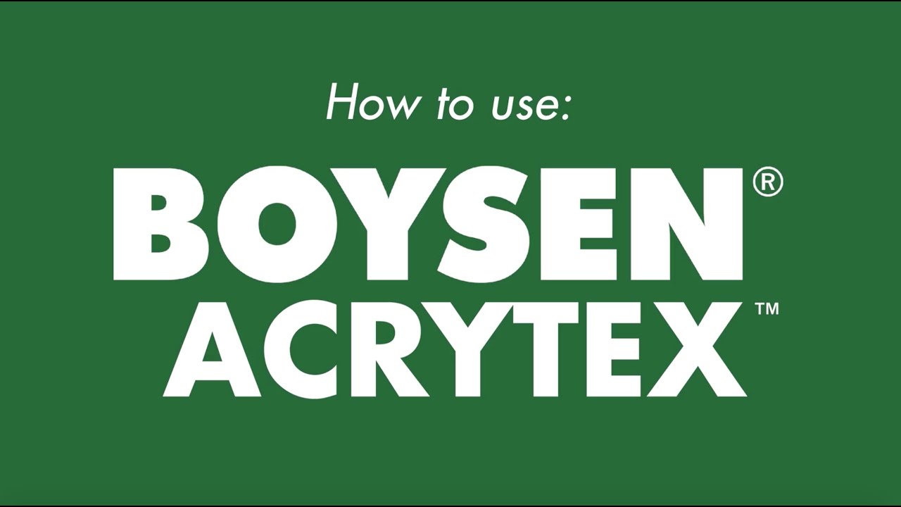 How To Use Boysen Acrytex Youtube