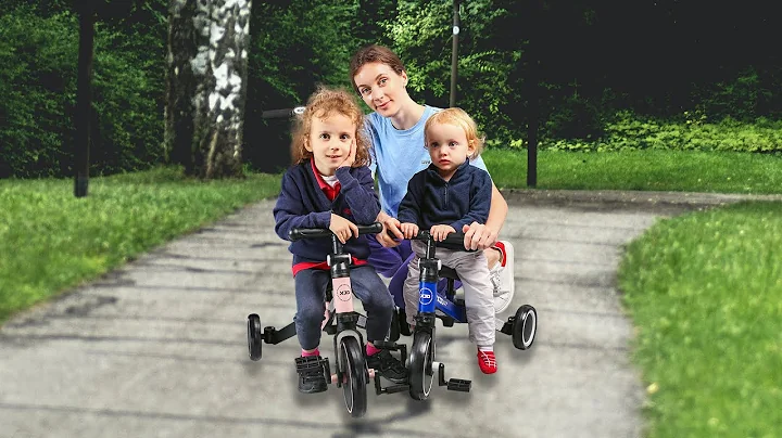 XJD 5 in 1 Kids Tricycle for 1-3 Years Olds!