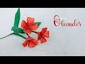 Origami flowers oleander flower katrin shumakov
