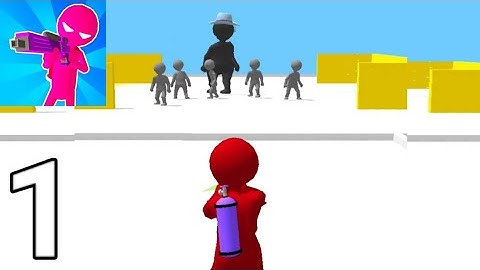 Paintman 3D - Color shooter - LEVEL 1-20 Android Gameplay Part 1