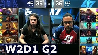 ANX vs CLG - Worlds 2016 W2D1 Group A | LoL S6 World Championship Week 2 Day 1 Albus Nox Luna vs CLG