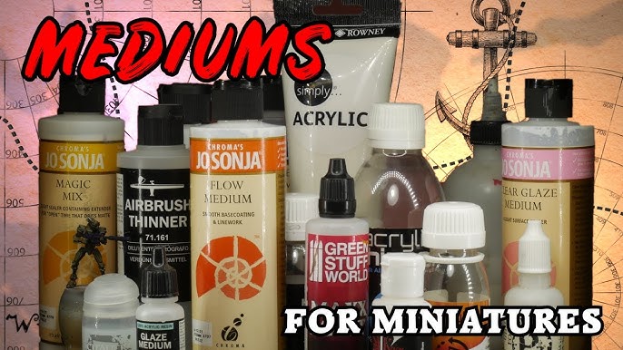 Acrylic Painting Mediums  All About Mediums for Miniature Painting 