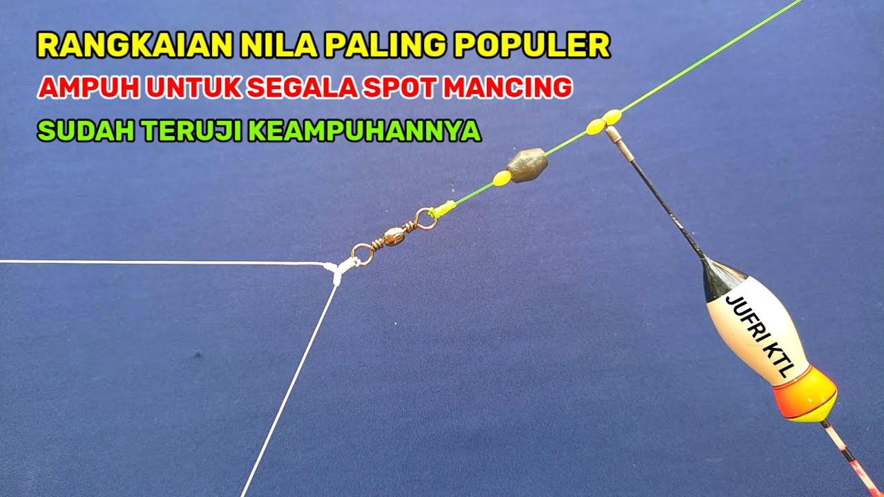 Rangkaian pancing nila 2 kail paling populer