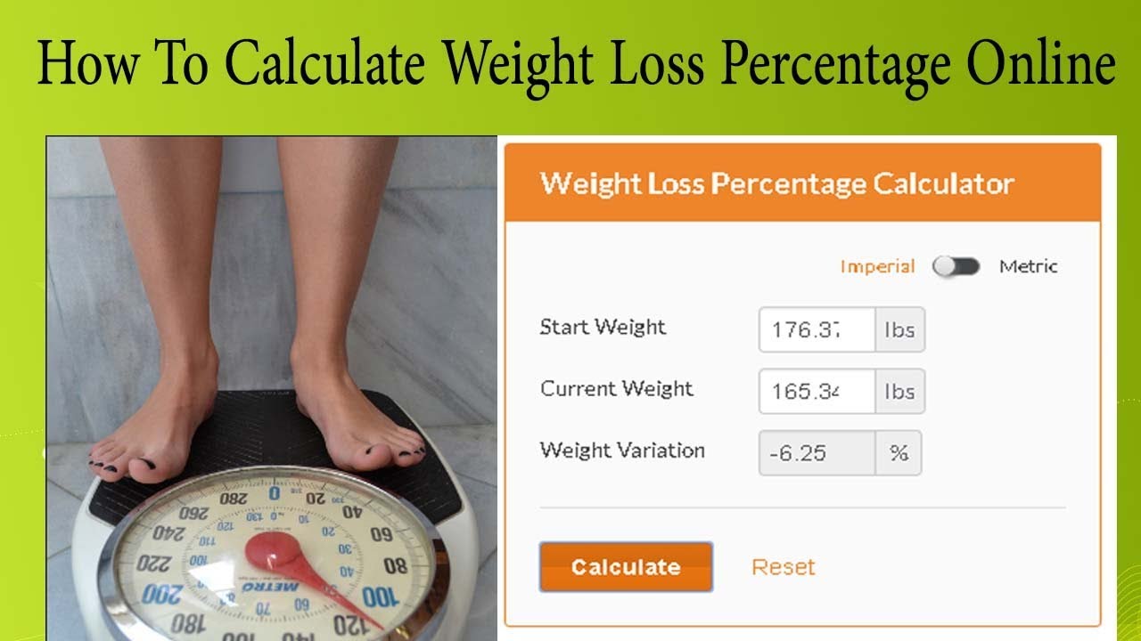 How To Calculate Percentage Of Body Fat Loss