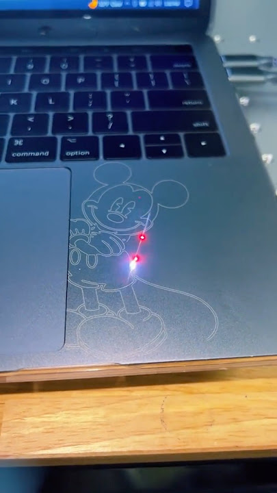 🚨I Laser Engraved Mickey Mouse on a MacBook… and It Actually Worked!😱💻🐭