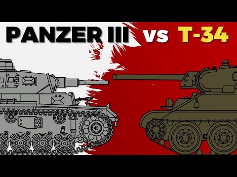 Почему немцы испугались Т-34 только поздней осенью 41-го?| PZ.III (Т-3) против Т-34