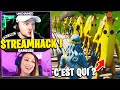 🔥 DÉFI : STREAMHACK un DÉFILÉ DE SKIN avec une ARMÉE DE BANANE ! Voici sa réaction... (fortnite)