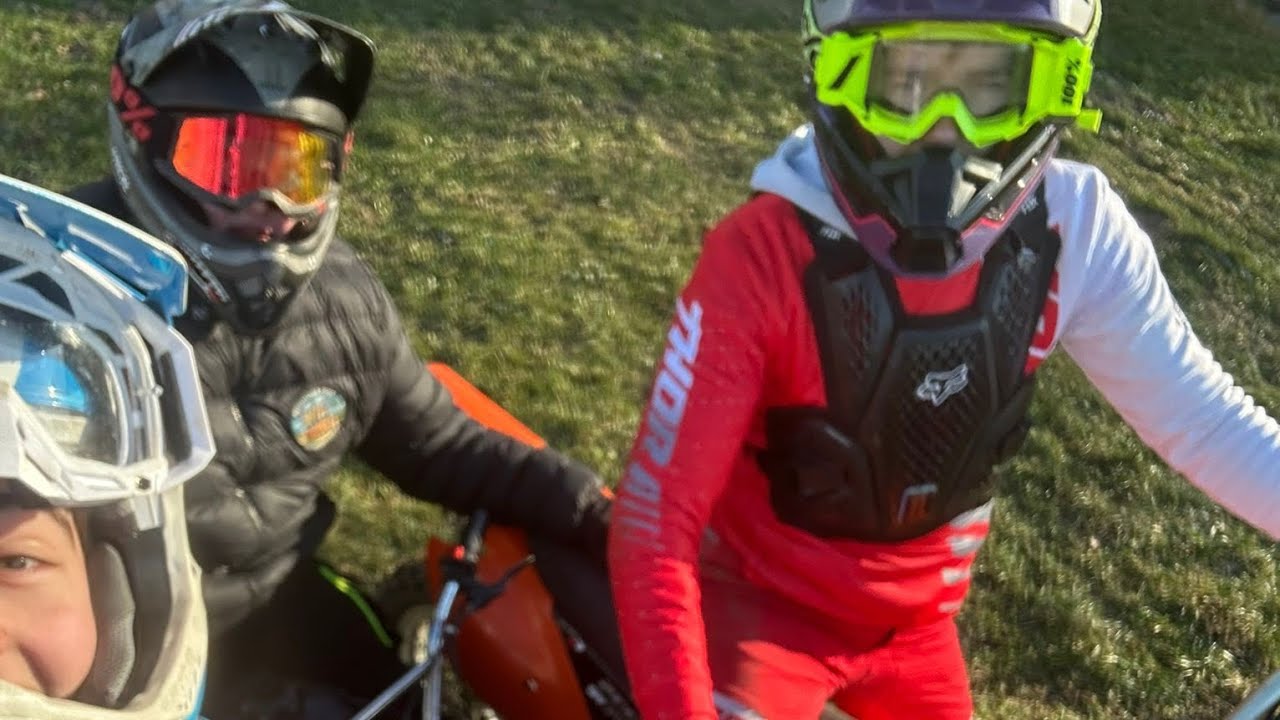 Erste Fahrt auf unserer Cross Strecke