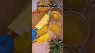 Easiest Way To Peel And Cut Pineapple (Without Wasting) #shorts