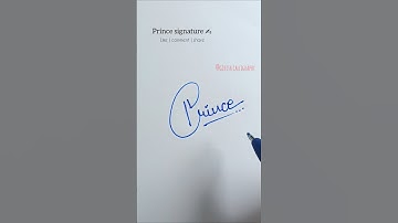 prince signature design ❤️ | comment your name #signature #shorts @Girish.calligraphy
