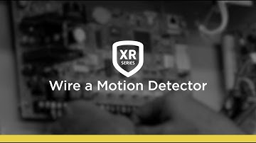 How to Wire a Motion Detector to an XR Series Panel