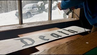 TUNING AND TESTING MY NEW DEATH LABEL SNOWBOARD