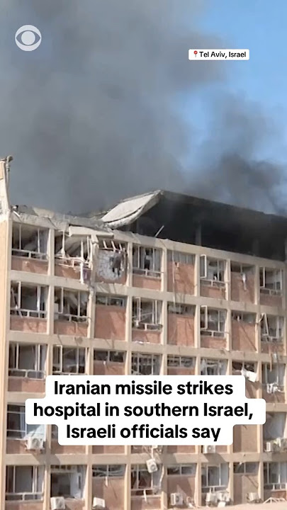Iranian missile strikes hospital in southern Israel, Israeli officials say #shorts