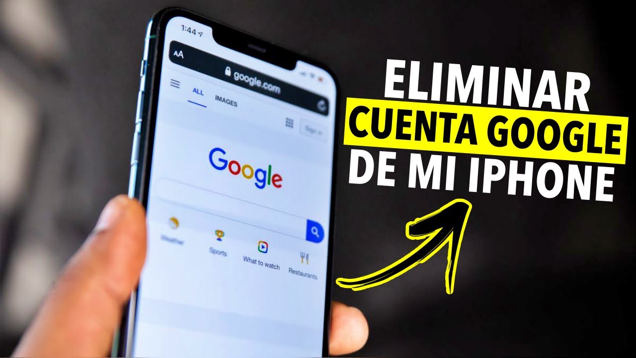 Como eliminar mi cuenta de GOOGLE en IPhone - YouTube