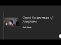 Count Occurrences of Anagrams