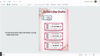 MOTHER'S DAY COUPON PRINTABLE | CANVA TEMPLATE | FREE TO DOWNLOAD