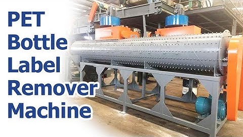 PET bottle label remover machine | How does a label removing machine work?