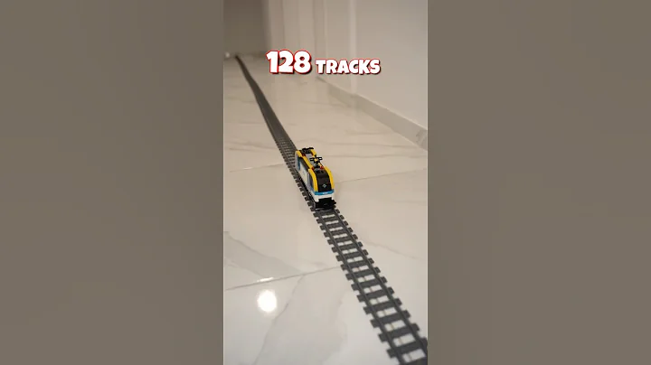 Lego Train Tracks But They Double Each Time #lego #train #satisfying