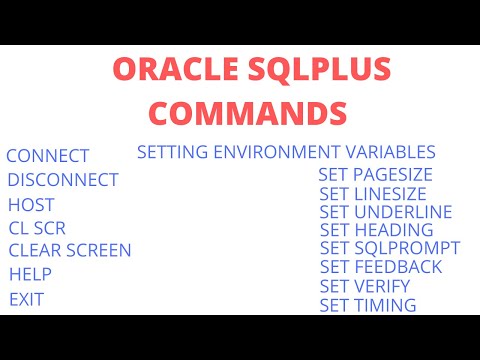 | SQLPLUS Commands (Part 1) |