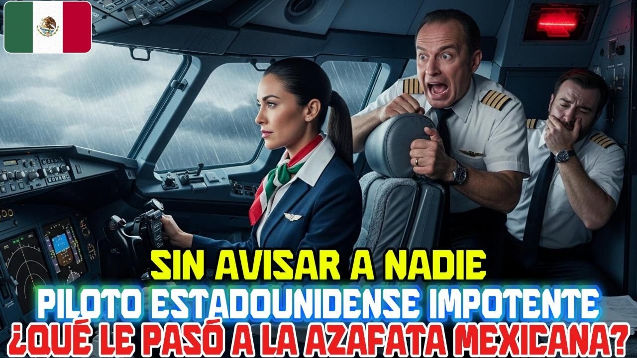 “Sin aviso piloto estadounidense impotente, misterio con la azafata mexicana”