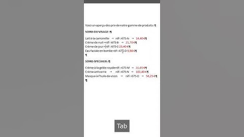 Convertir un texte structuré en tableau avec bordures