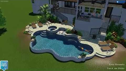 Custom Pool Design By: Kevin Hernandez of Keith Zars Pools.