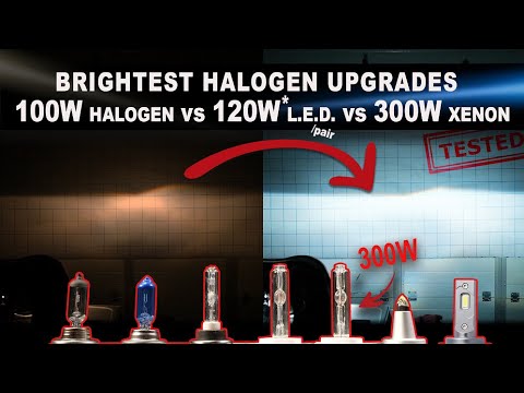 Testing the most powerful headlight upgrades available - 300W Xenon vs 100W halogen vs 120W LED*