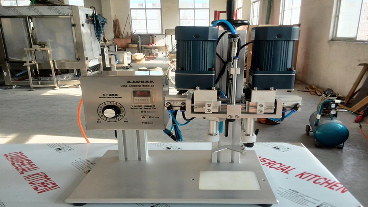 screw capping machine desktop semi automatic pneumatic bottles capper