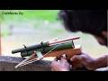 DIY Bamboo Slingshot Crossbow With Trigger Mechanism - Easy To Make At Home #bamboo #slingshot #diy